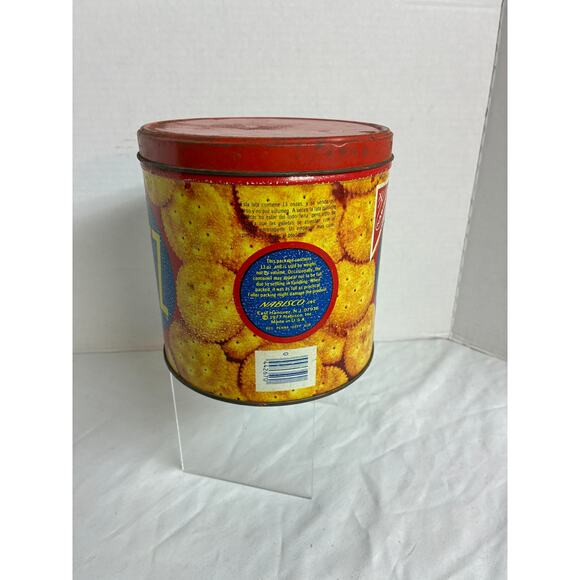 Nabisco Vintage 1977 Ritz Crackers Advertising Collectible 13 oz Tin with Lid - Picture 4 of 9
